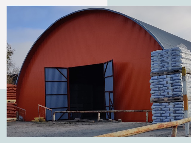 Полукруглые ангары по цене от 610 руб. в Оренбург