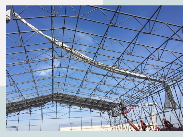 Шатровые ангары от 610 руб. в Оренбурге и Оренбургской области