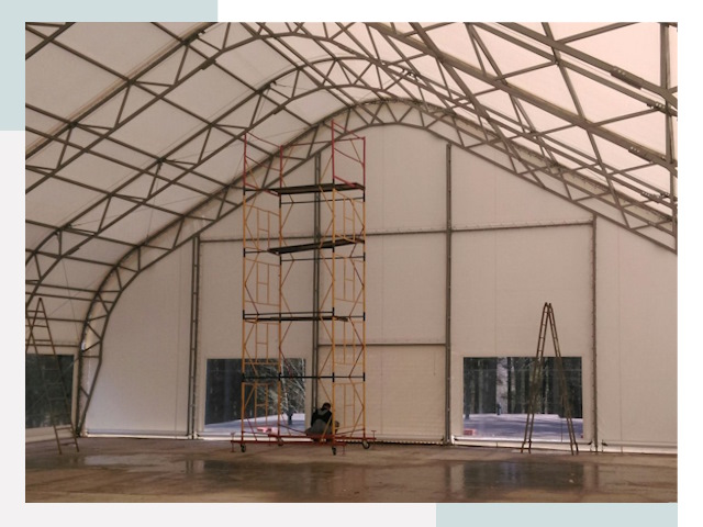 Шатровые ангары в Оренбурге