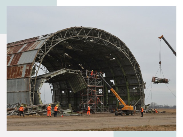 Демонтаж ангаров в Оренбурге