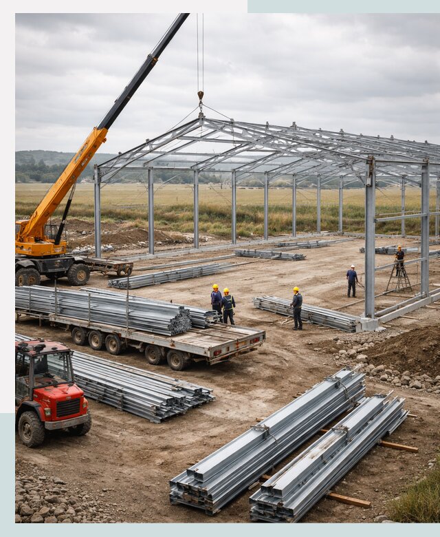 Строительство ангаров для сельхозтехники в Оренбурге под ключ