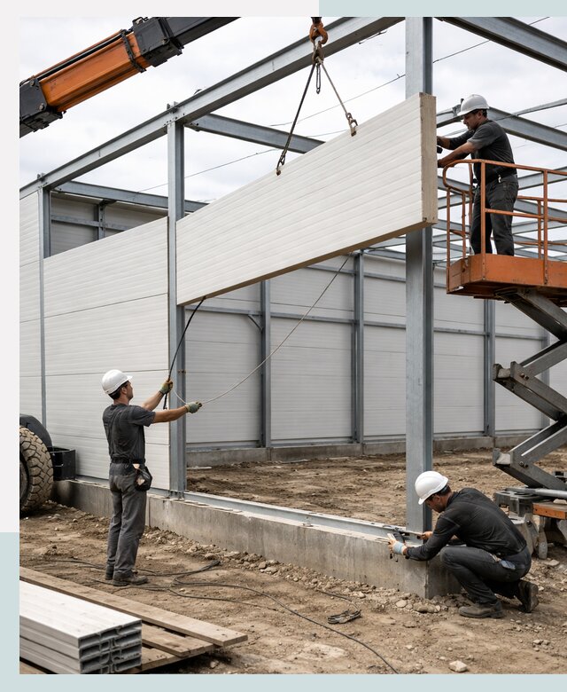 Строительство складов из сэндвич панелей в Оренбурге под ключ