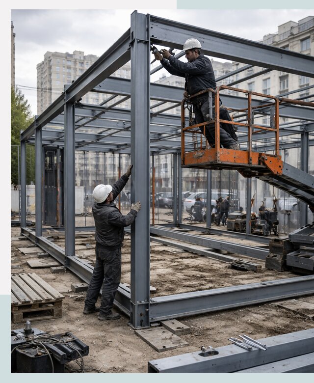 Строительство и монтаж торговых павильонов под ключ в Оренбурге